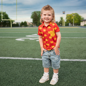 Iowa State Cardinal & Gold POLO SHIRT - Gigi and Max