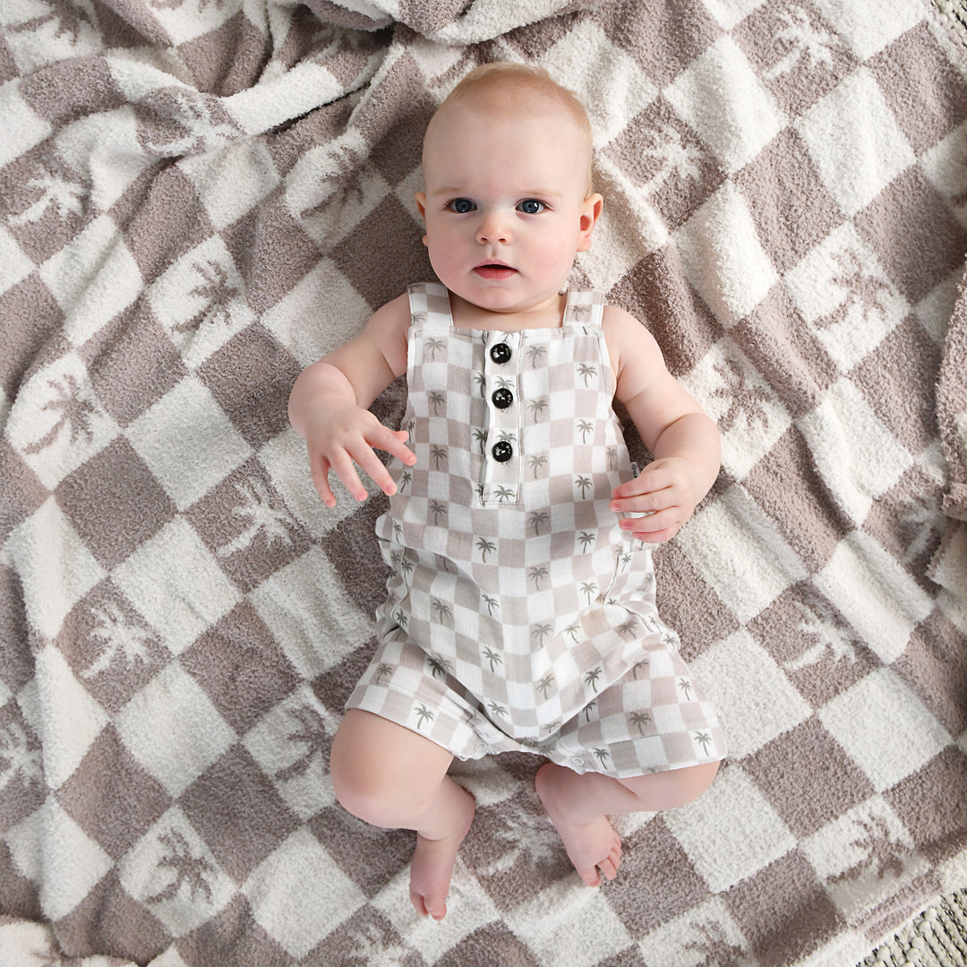 Beau Palm Tree COASTAL COVERALLS ORGANIC - Gigi and Max