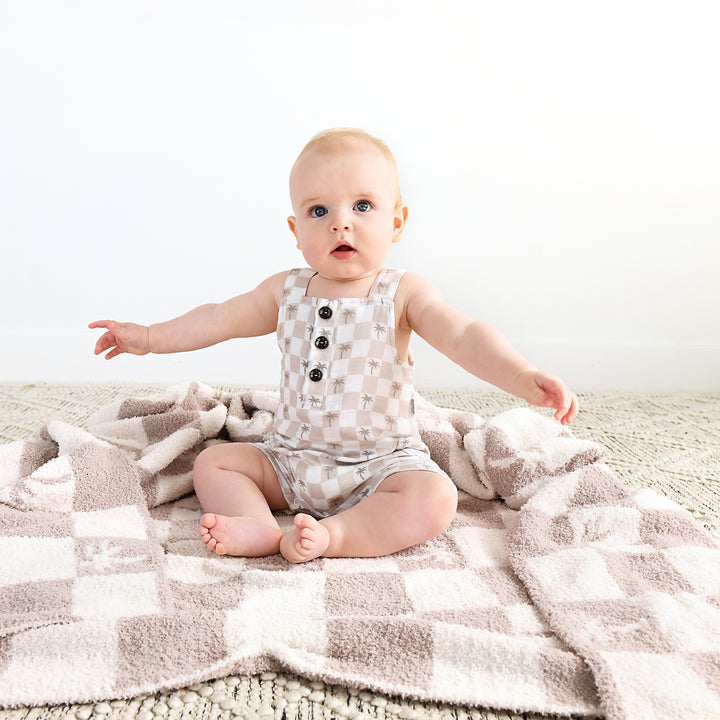 Beau Palm Tree COASTAL COVERALLS ORGANIC - Gigi and Max