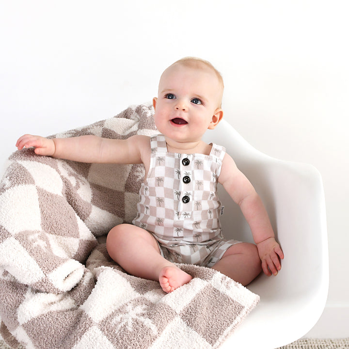 Beau Palm Tree COASTAL COVERALLS ORGANIC - Gigi and Max