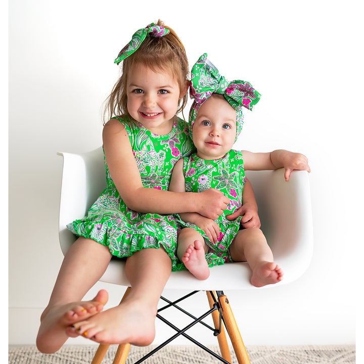 Safari TANK RUFFLE TWIRL DRESS - Gigi and Max