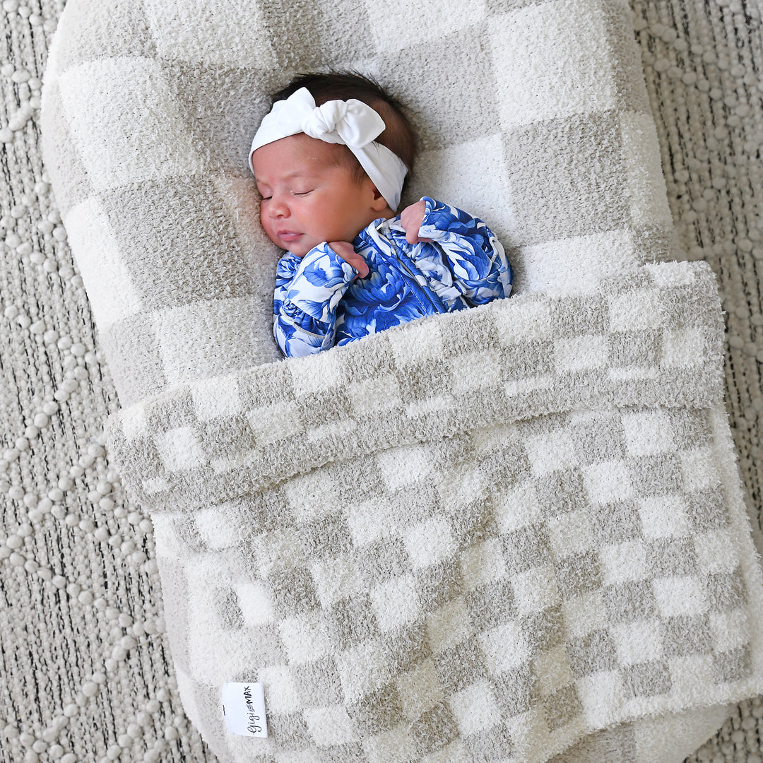 Oakley Tan Checks PLUSH BLANKET