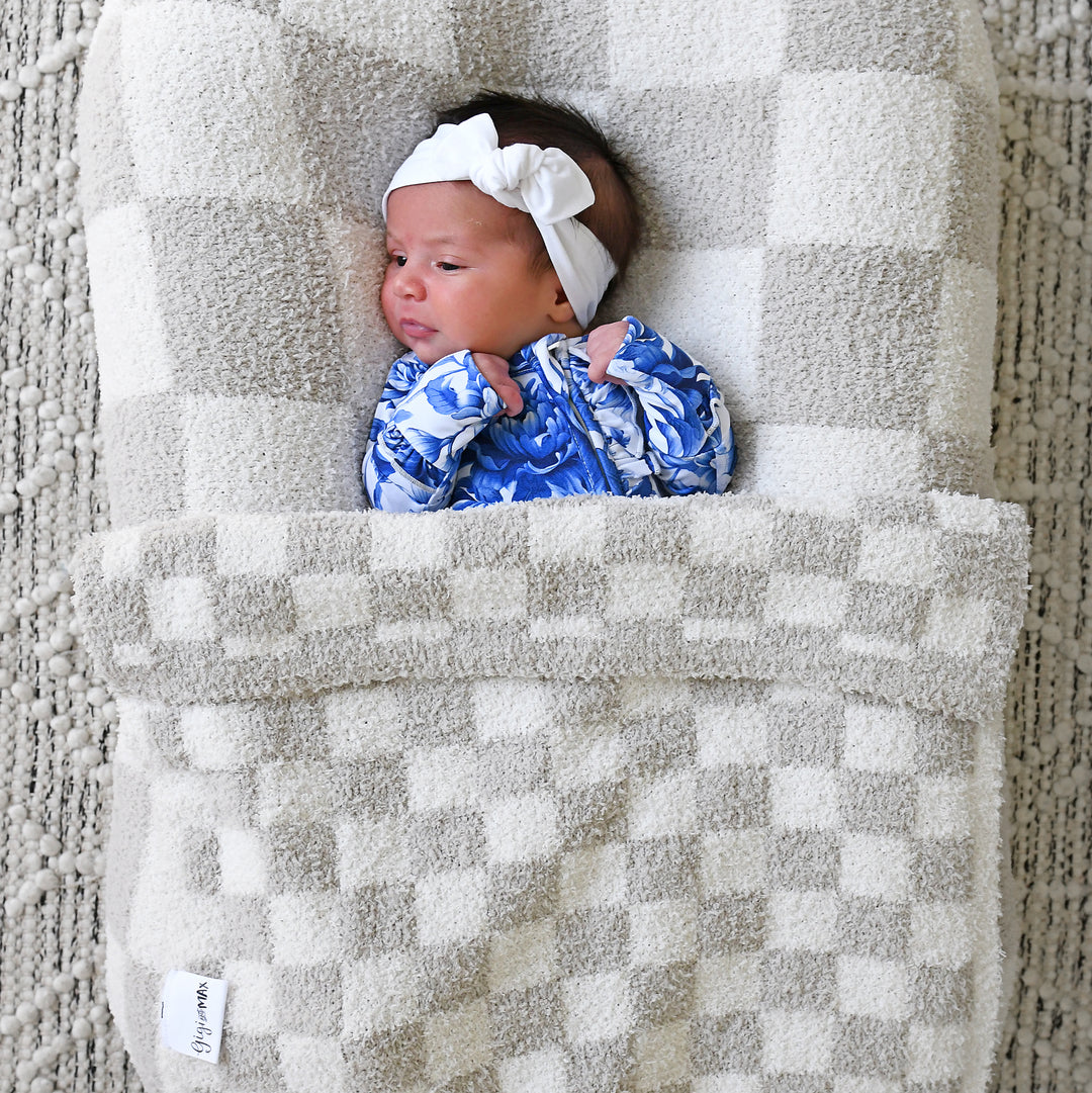 Oakley Tan Checks PLUSH BLANKET