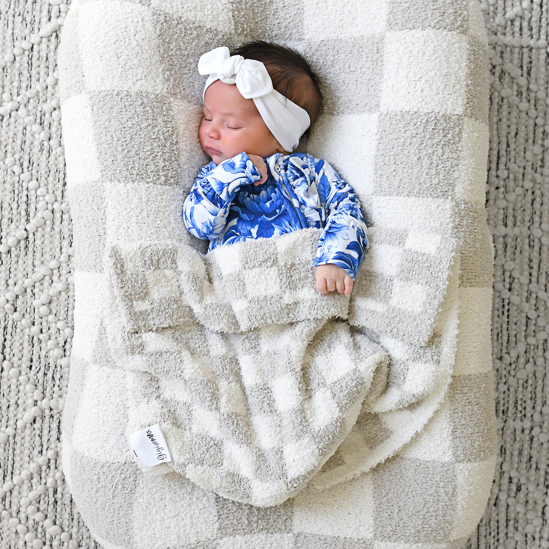 Oakley Tan Checks PLUSH BLANKET