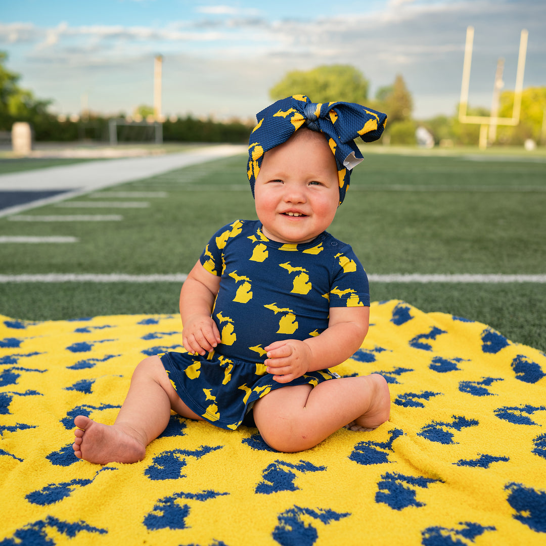 Michigan Blue & Maize TUTU - Gigi and Max