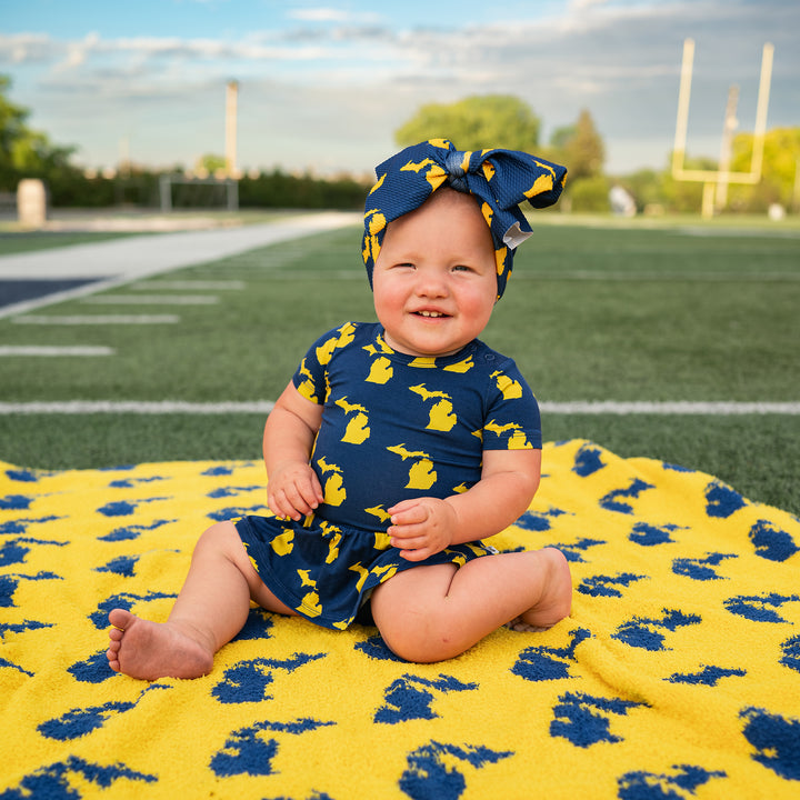 Michigan Blue & Maize TUTU - Gigi and Max