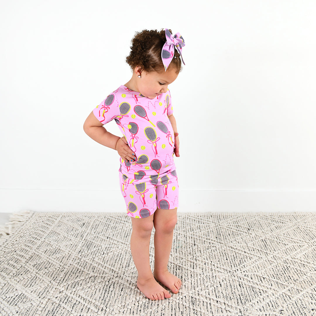 Serena Pink Tennis TWO PIECE - SHORTS - Gigi and Max