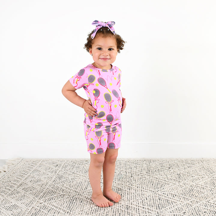 Serena Pink Tennis TWO PIECE - SHORTS - Gigi and Max