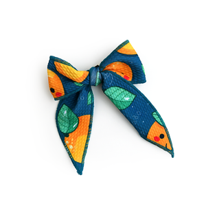 Cutie Orange CLIP BOW - Gigi and Max