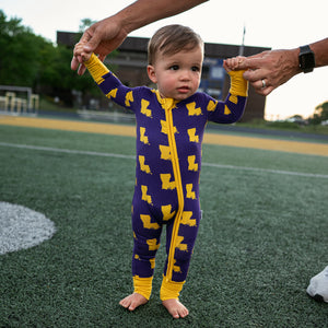 Louisiana Purple & Gold ZIP - Gigi and Max