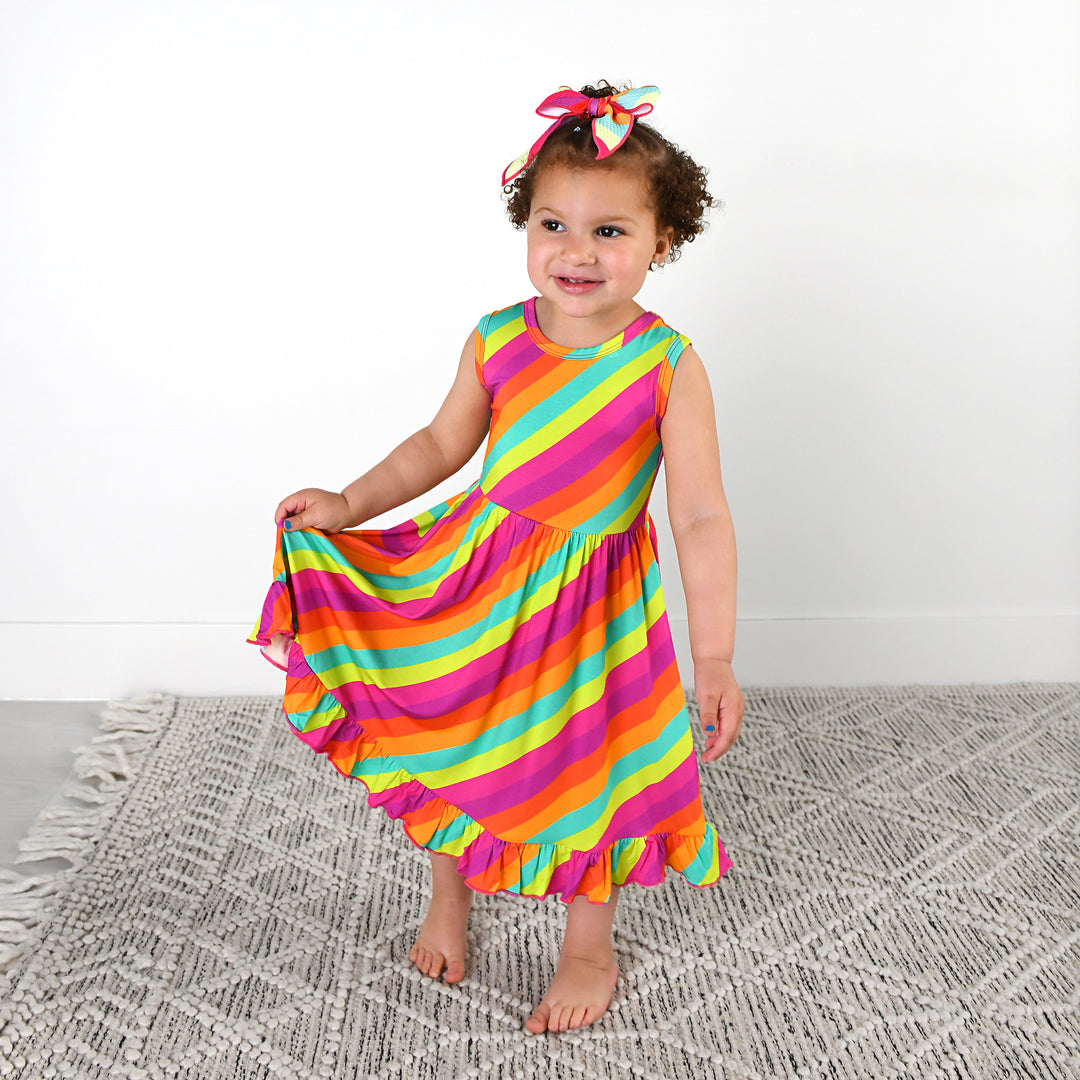Amanda Stripe TANK TWIRL DRESS - Gigi and Max