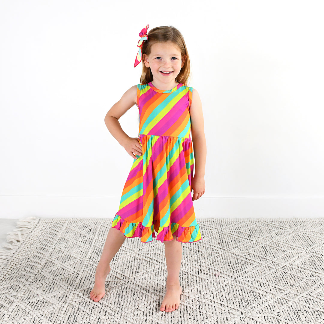 Amanda Stripe TANK TWIRL DRESS - Gigi and Max