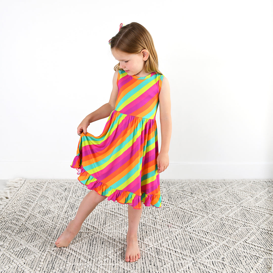 Amanda Stripe TANK TWIRL DRESS - Gigi and Max