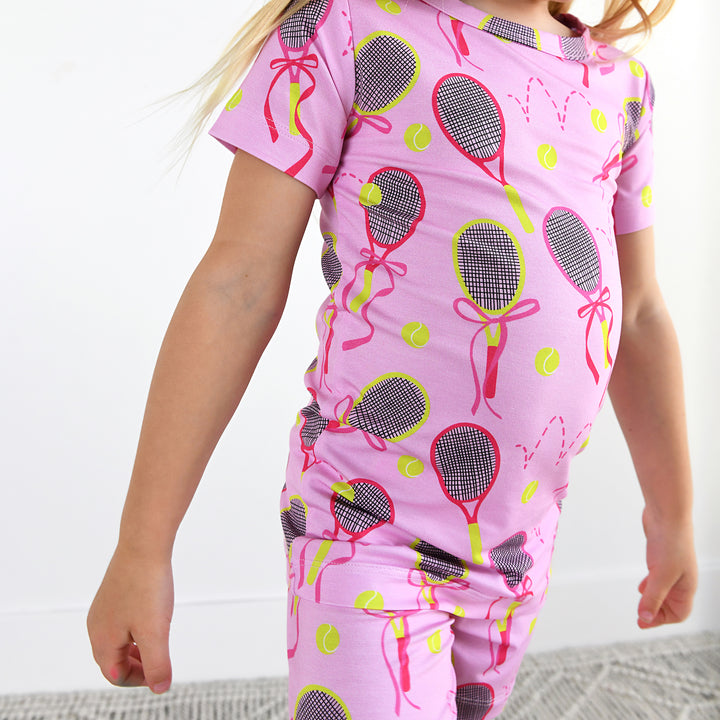 Serena Pink Tennis TWO PIECE - SHORTS - Gigi and Max