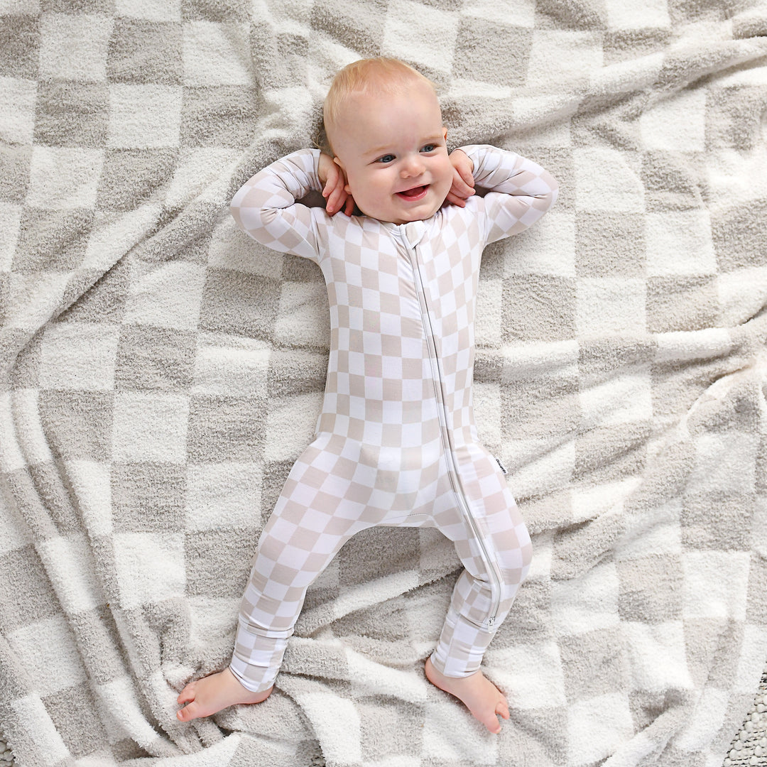 Oakley Tan Checks PLUSH BLANKET