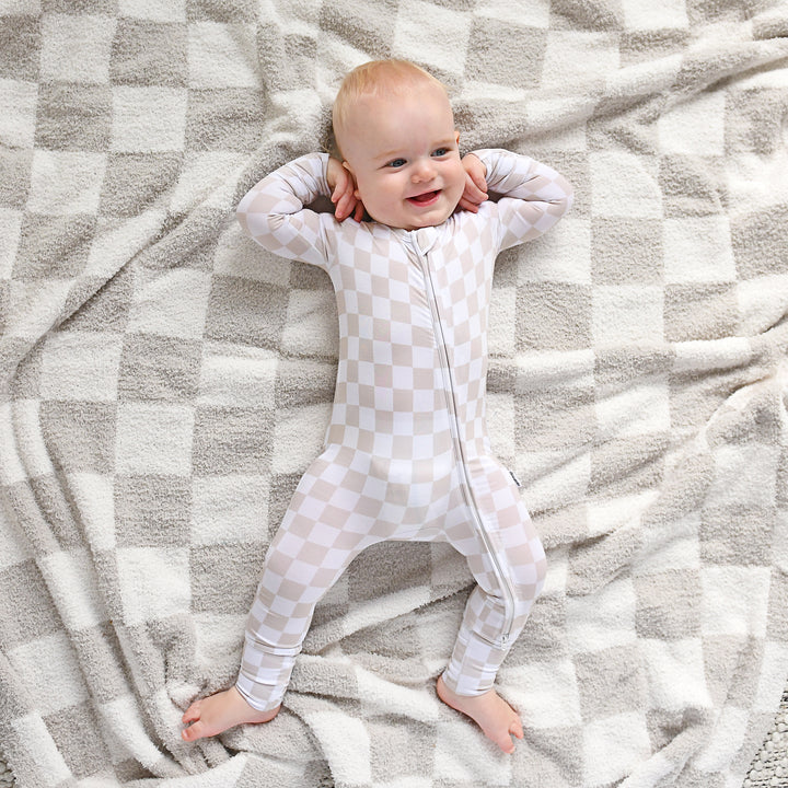 Oakley Tan Checks PLUSH BLANKET