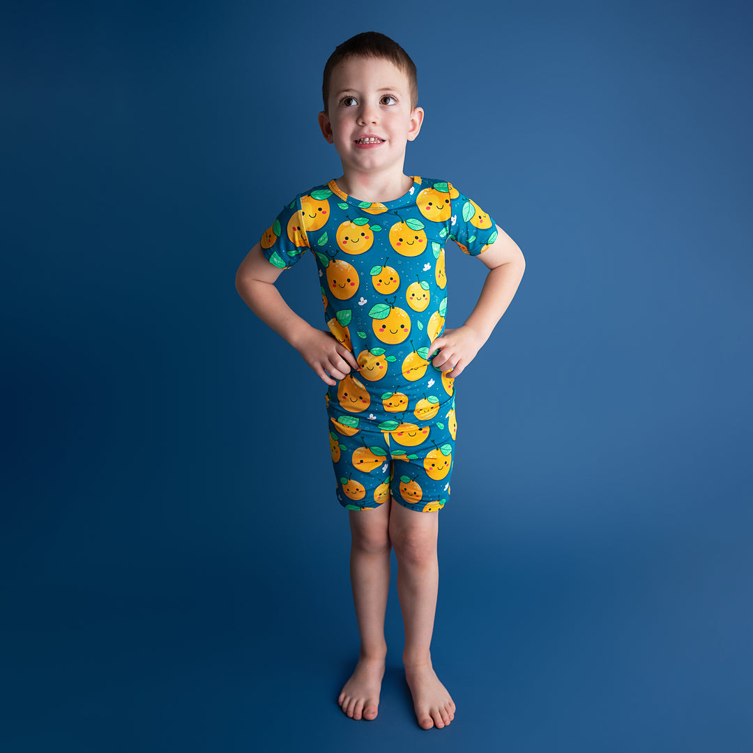 Cutie Orange TWO PIECE - SHORTS - Gigi and Max