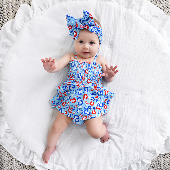 Kinsley Leopard SMOCKED TIERED TUTU - Gigi and Max