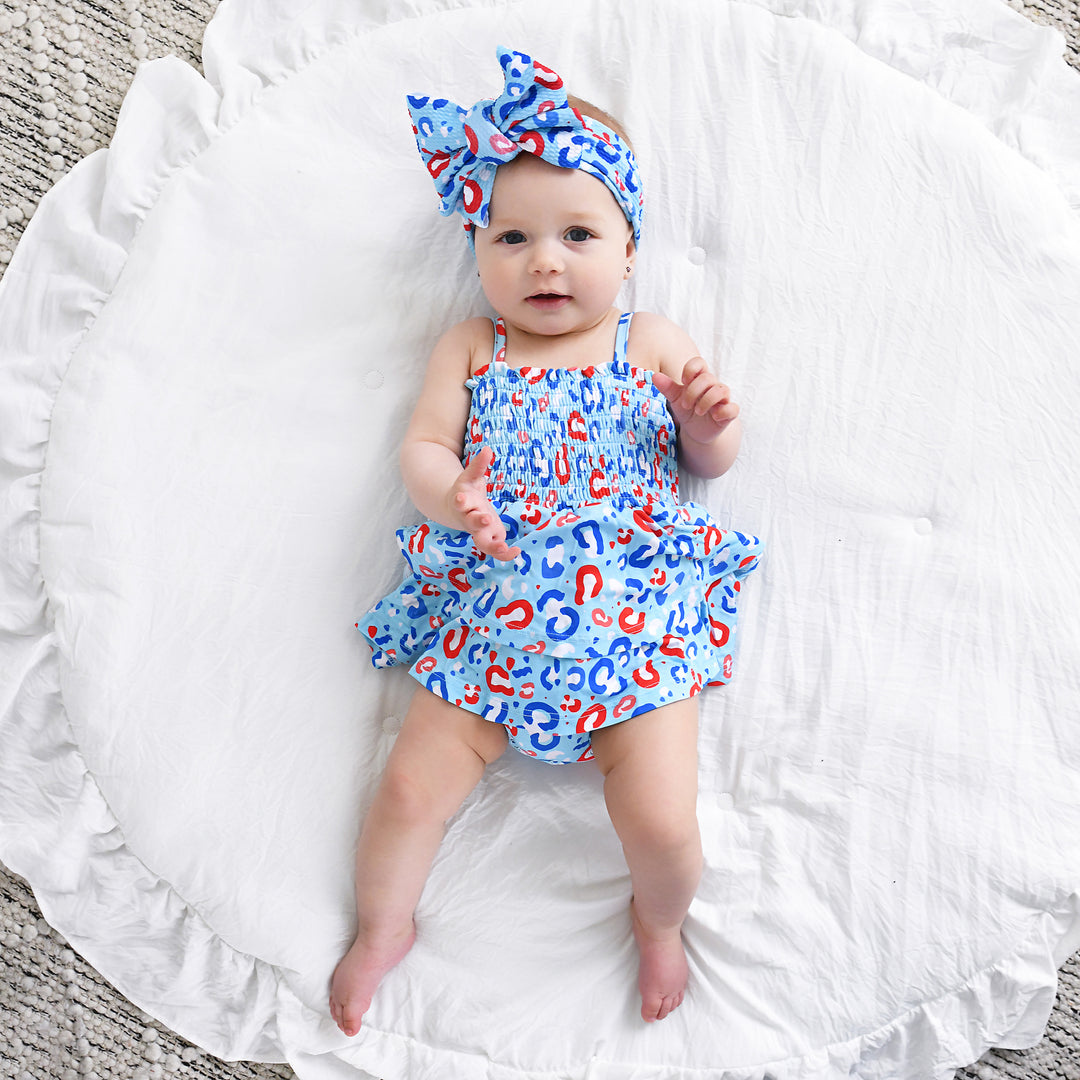 Kinsley Leopard SMOCKED TIERED TUTU - Gigi and Max