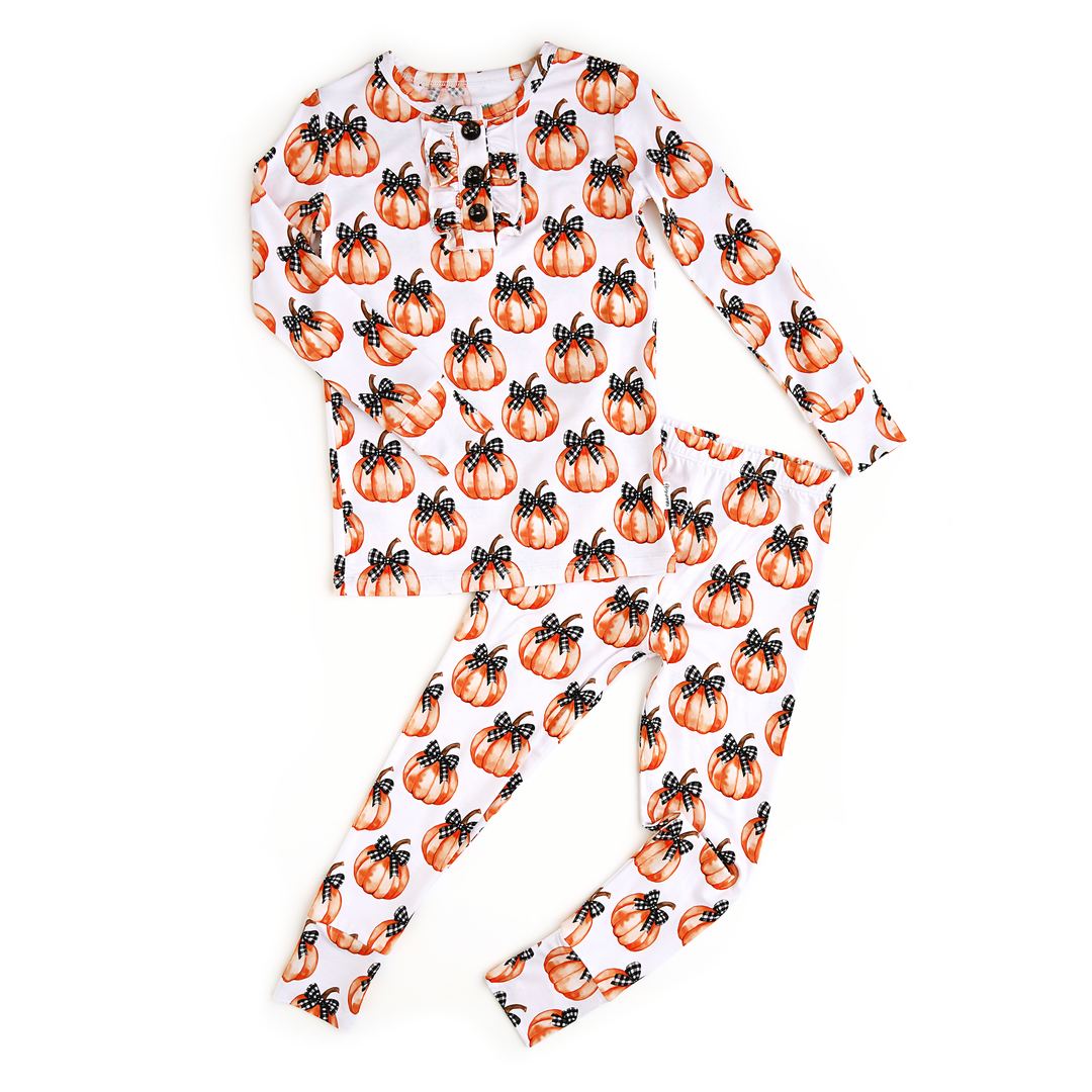 Lilith Pumpkin RUFFLE TWO PIECE - Gigi and Max