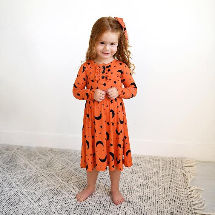 Blaise Orange Moon TUTU DRESS - Gigi and Max