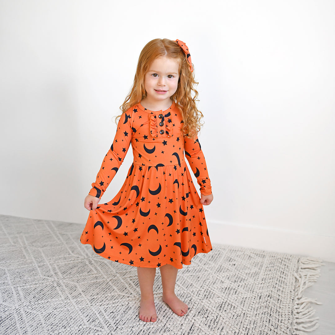Blaise Orange Moon TUTU DRESS - Gigi and Max