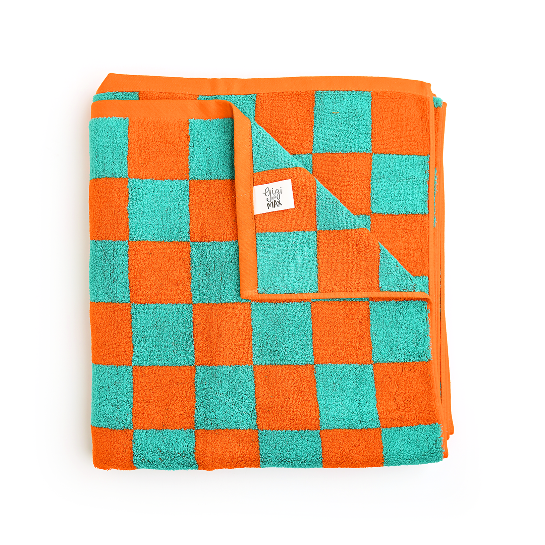 Spencer Checks BEACH TOWEL - Gigi and Max