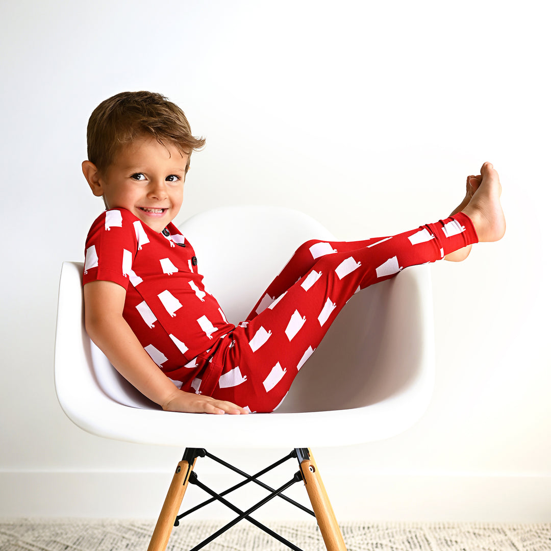 Alabama Crimson & White TWO PIECE - Gigi and Max