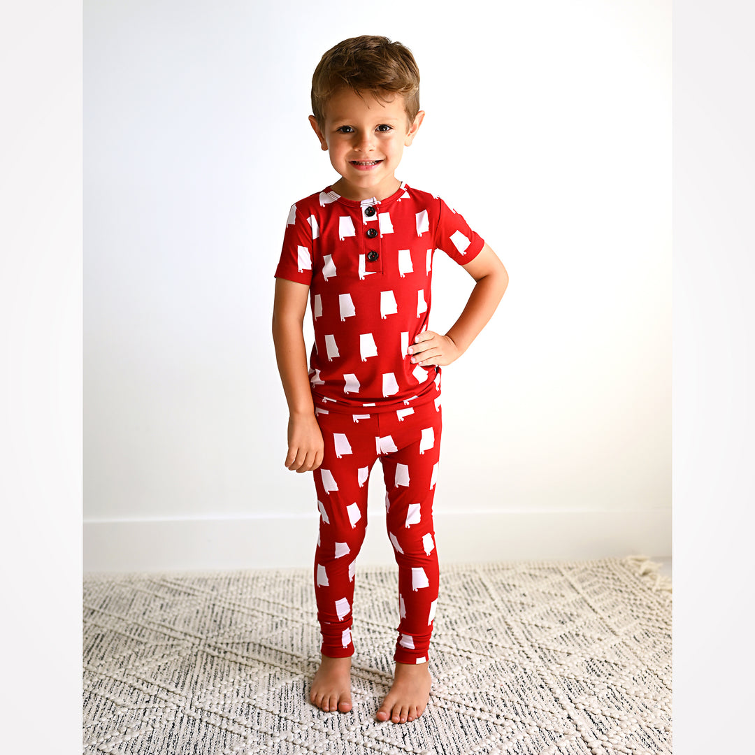 Alabama Crimson & White TWO PIECE - Gigi and Max