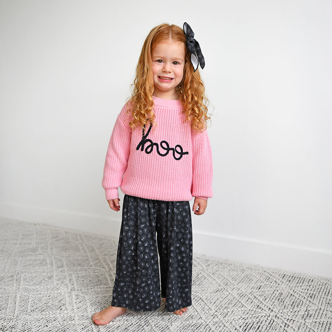 Ash Black Leopard WIDE LEG ROMPER - Gigi and Max