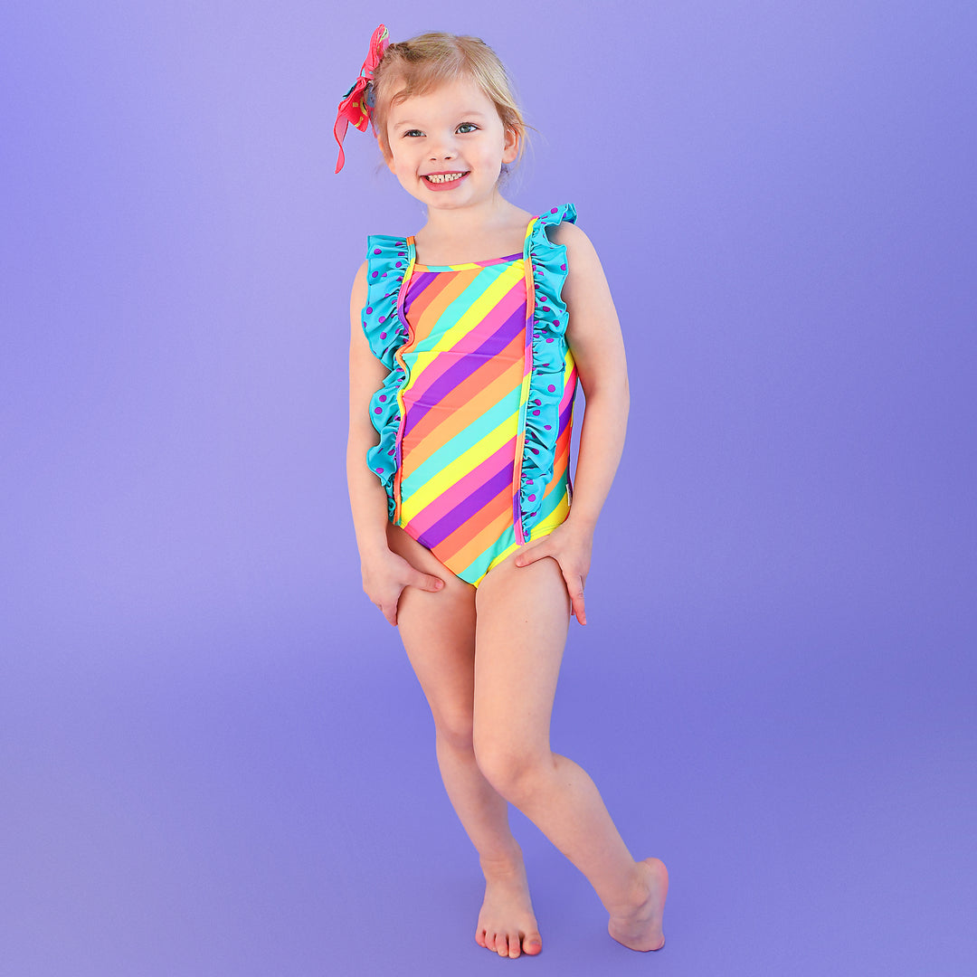 Amanda Stripes TANK ONE PIECE SWIMSUIT - Gigi and Max