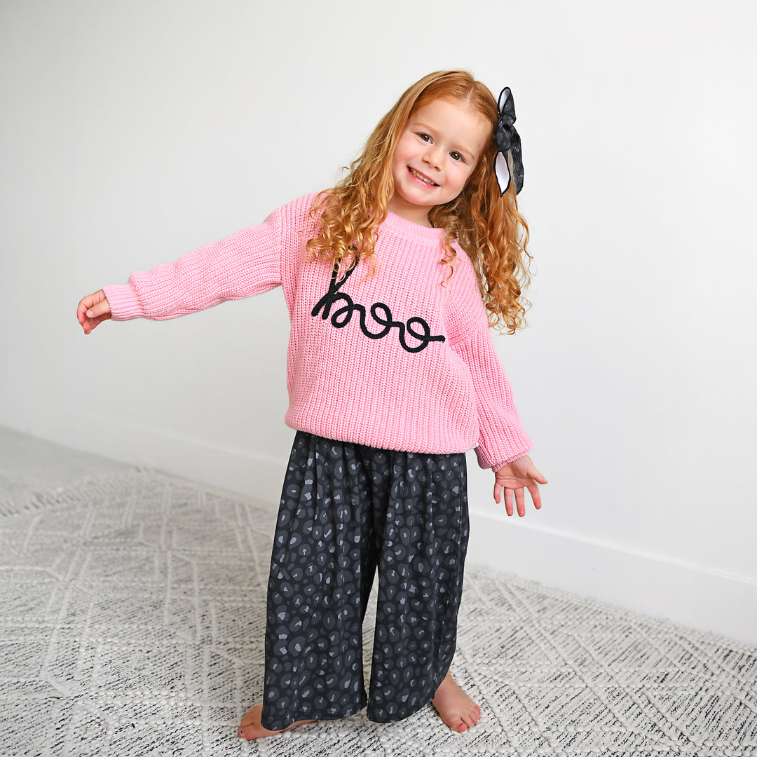 Ash Black Leopard WIDE LEG ROMPER - Gigi and Max