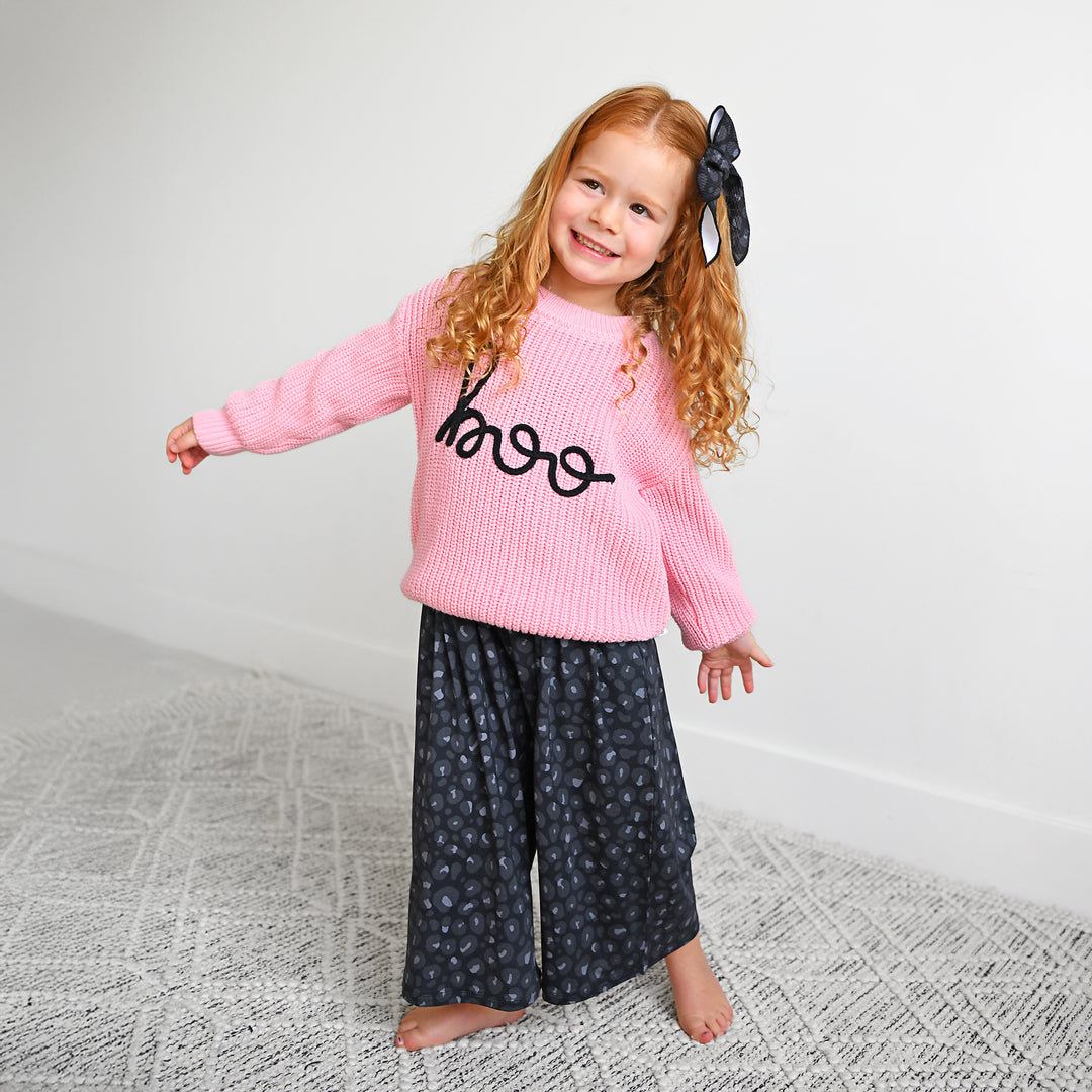 Ash Black Leopard WIDE LEG ROMPER - Gigi and Max