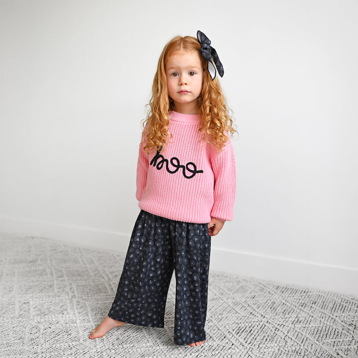 Ash Black Leopard WIDE LEG ROMPER - Gigi and Max