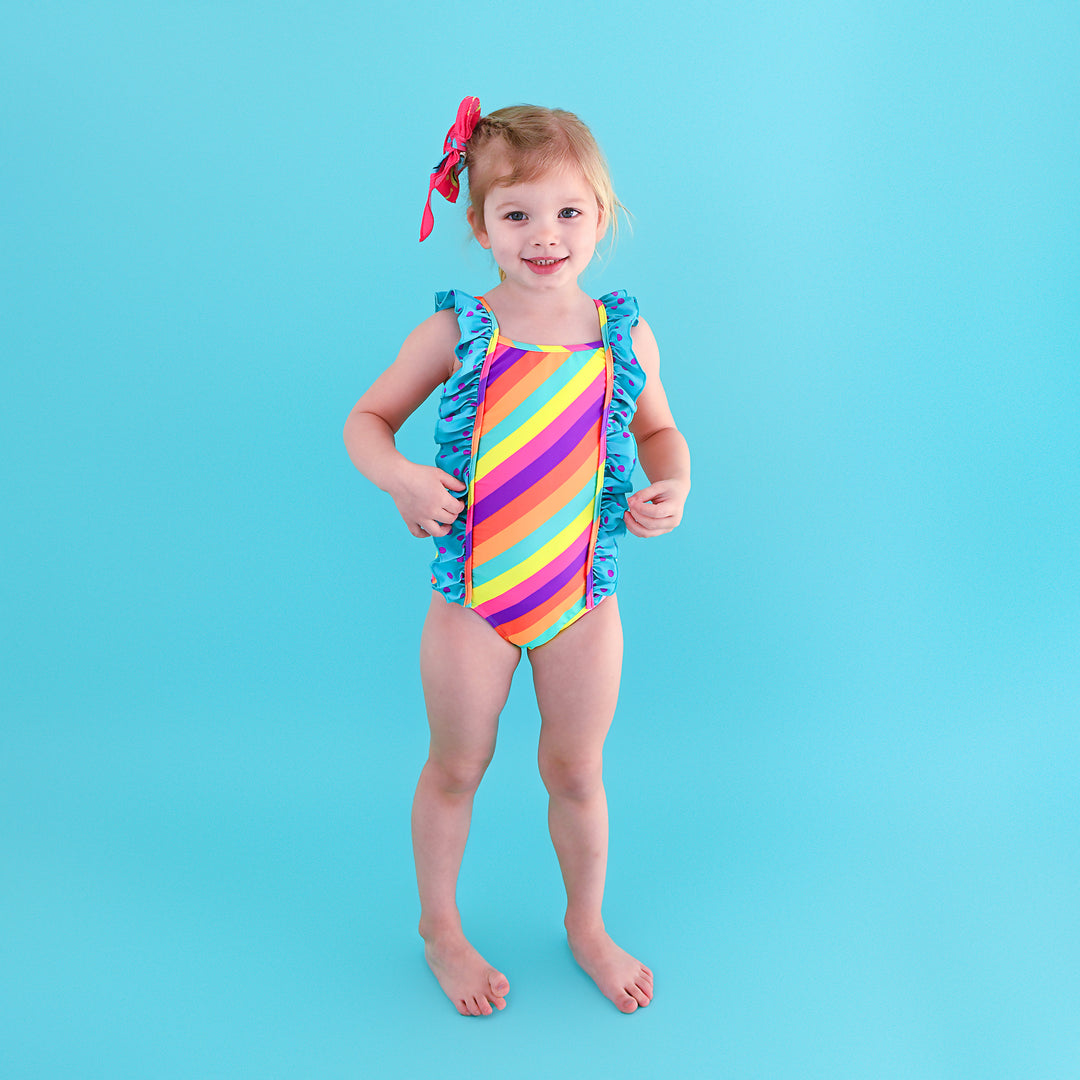 Amanda Stripes TANK ONE PIECE SWIMSUIT - Gigi and Max