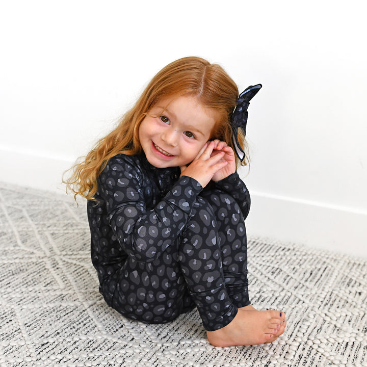 Ash Black Leopard RUFFLE TWO PIECE - Gigi and Max