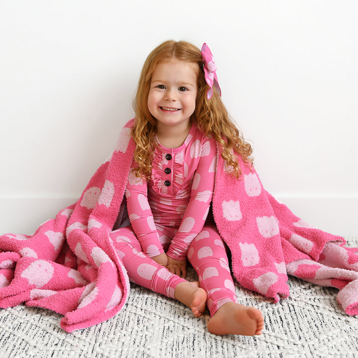 Draven Pink Ghost PLUSH BLANKET