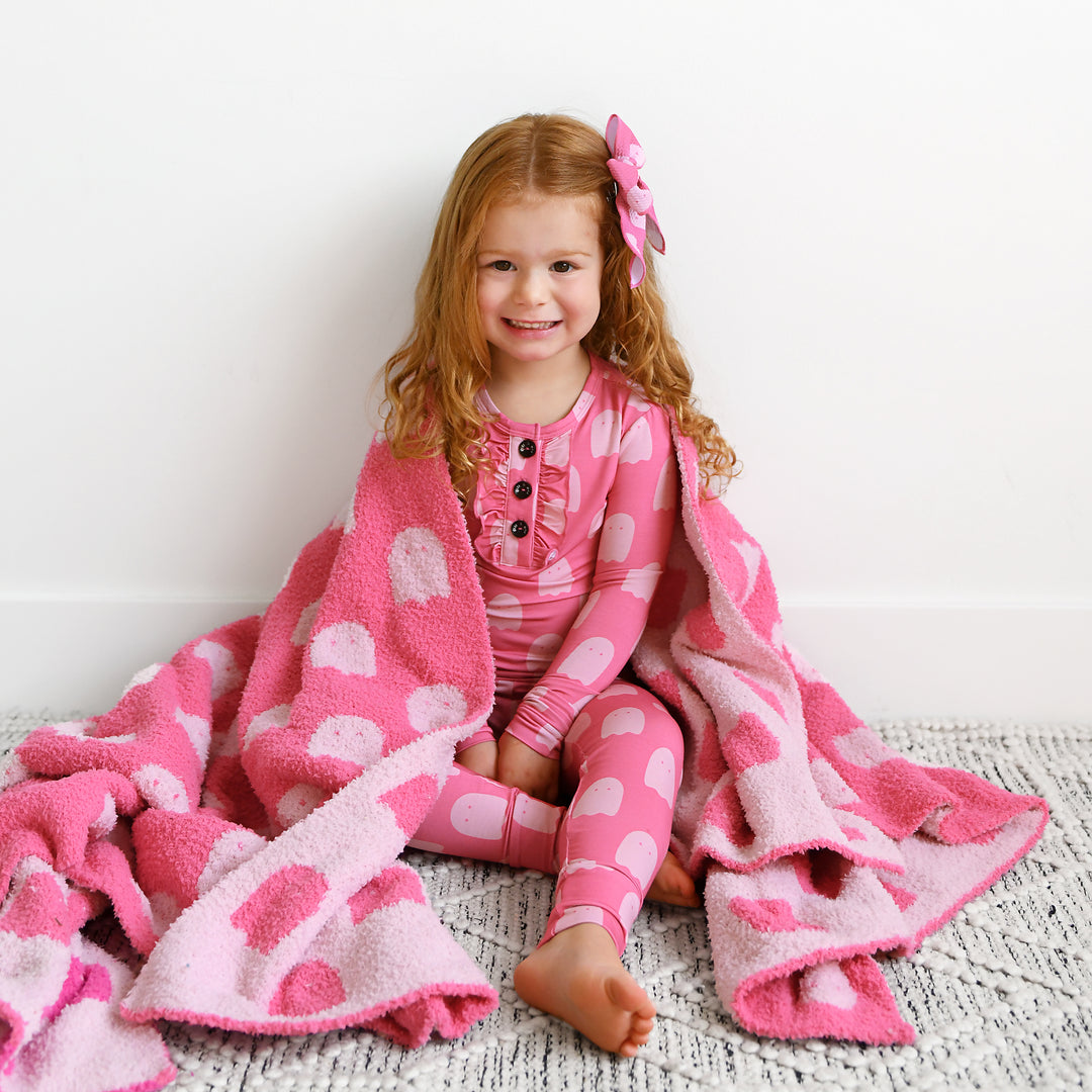 Draven Pink Ghost RUFFLE TWO PIECE - Gigi and Max