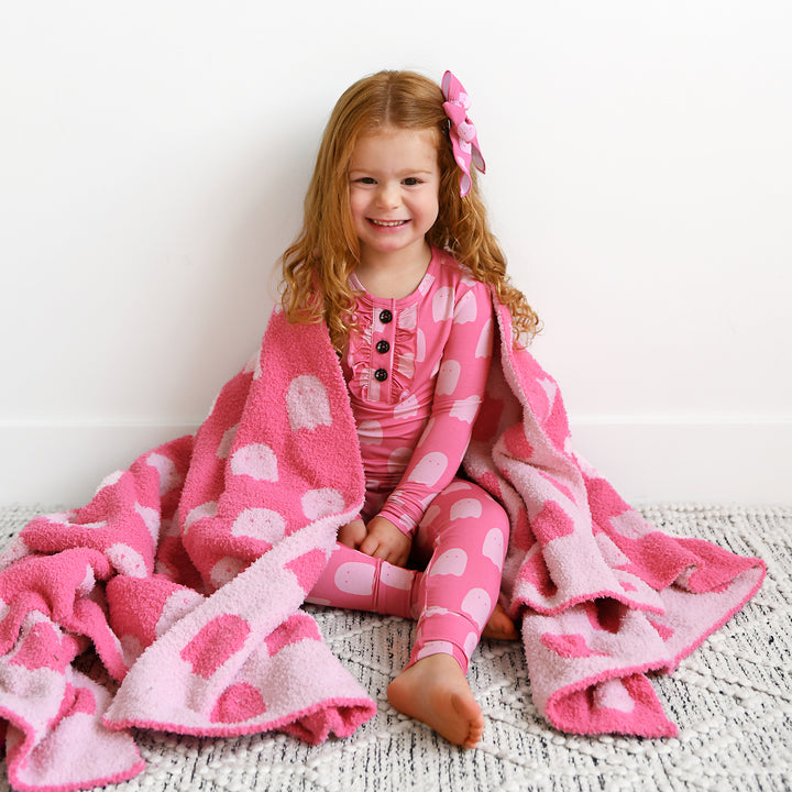 Draven Pink Ghost PLUSH BLANKET