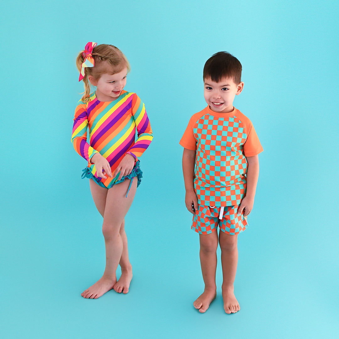 Spencer Checks SWIM SHIRT - Gigi and Max