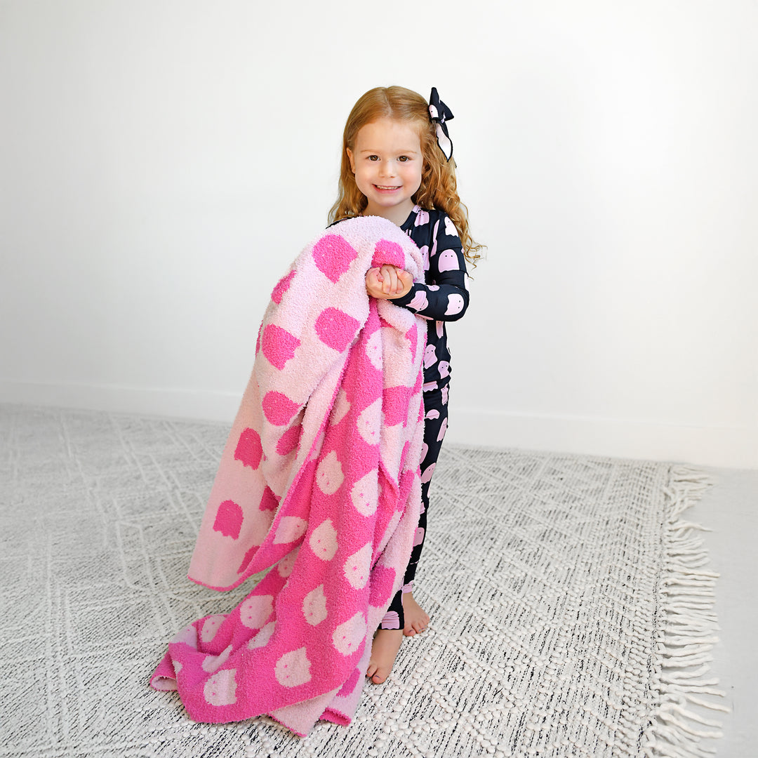 Draven Pink Ghost PLUSH BLANKET