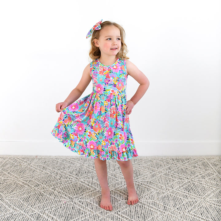 Megan Floral TANK TWIRL DRESS - Gigi and Max