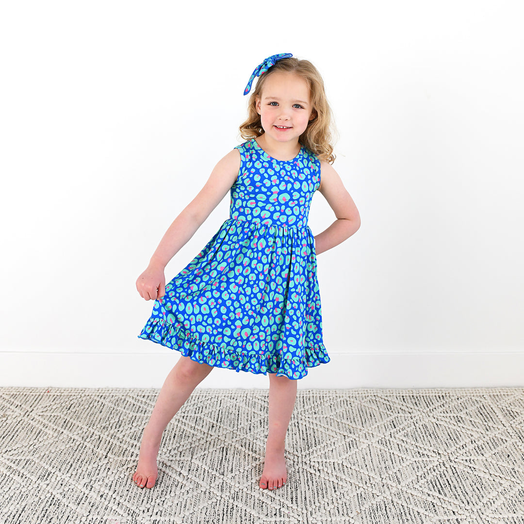 Miley Leopard TANK TWIRL DRESS - Gigi and Max