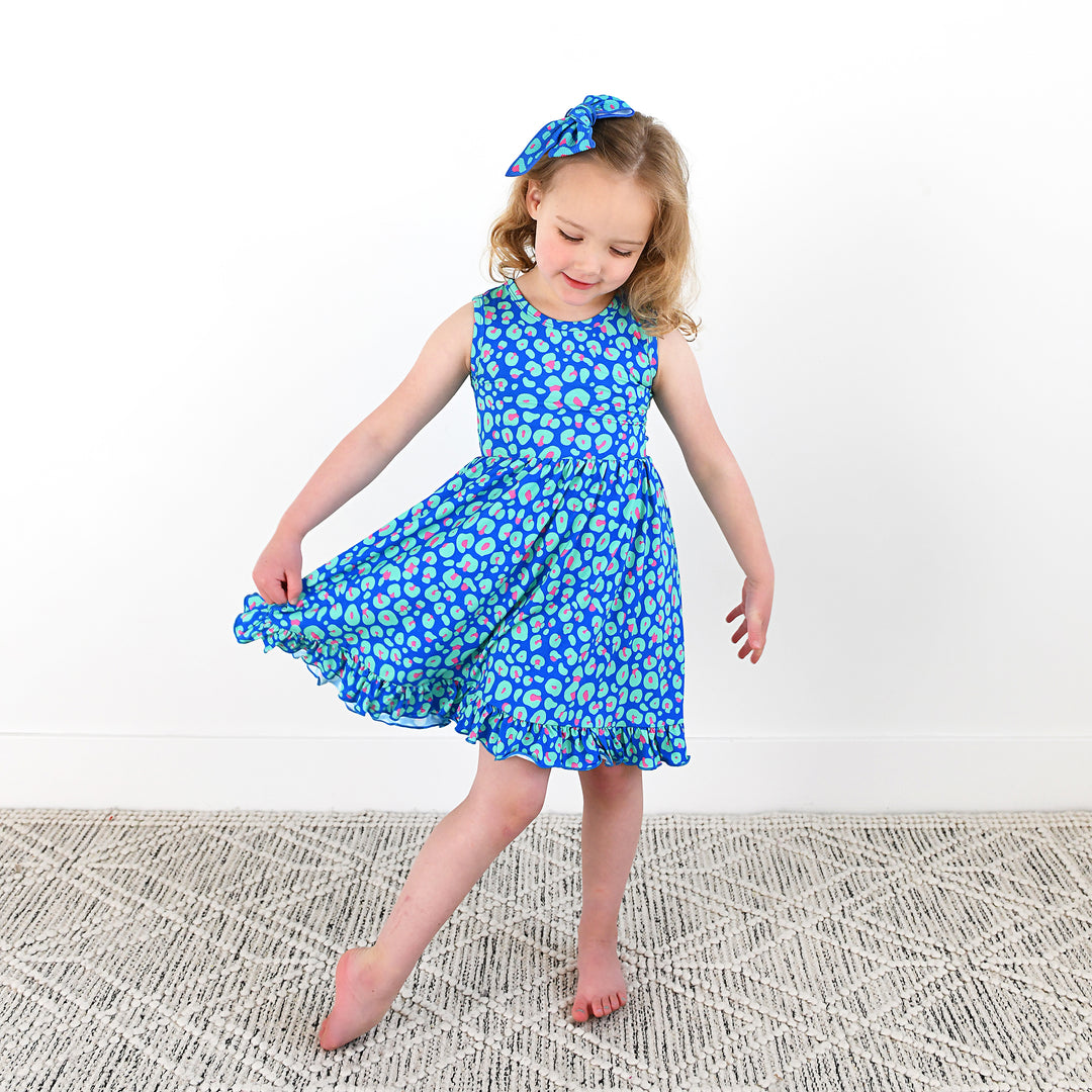 Miley Leopard TANK TWIRL DRESS - Gigi and Max