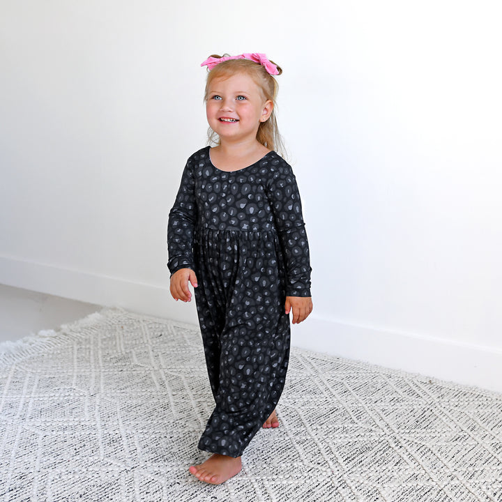 Ash Black Leopard WIDE LEG ROMPER - Gigi and Max