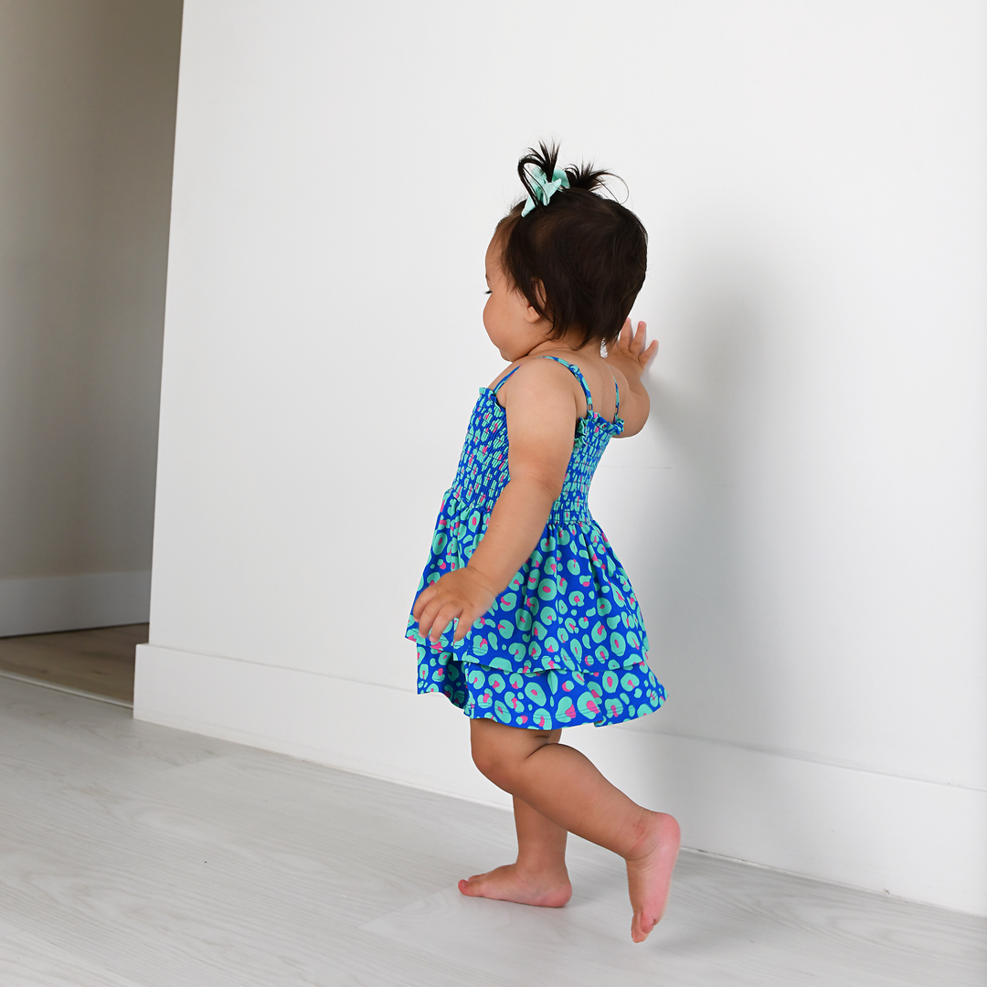 Miley Leopard SMOCKED TIERED TUTU - Gigi and Max