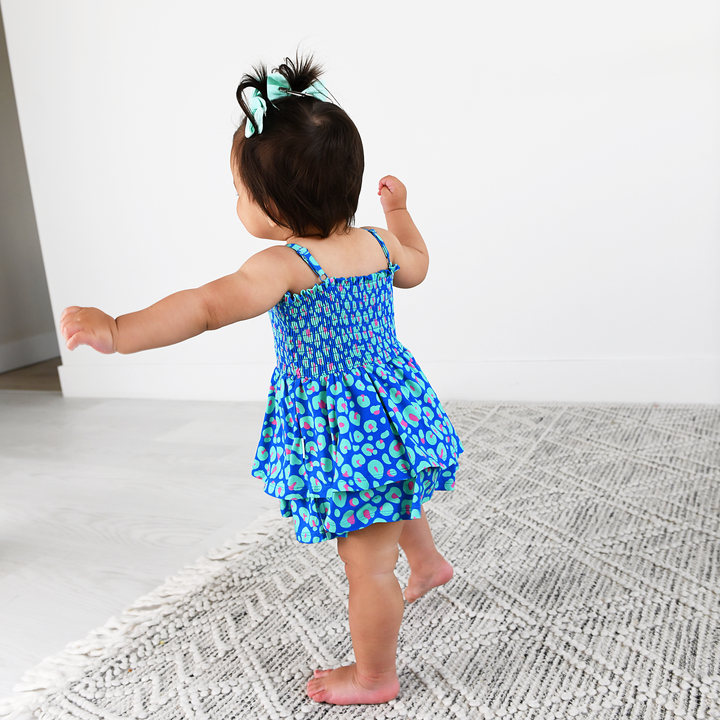 Miley Leopard SMOCKED TIERED TUTU - Gigi and Max