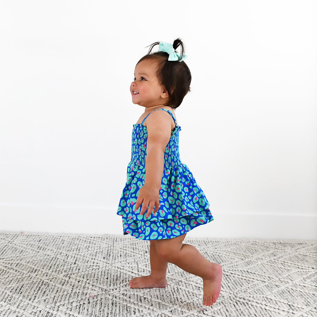 Miley Leopard SMOCKED TIERED TUTU - Gigi and Max