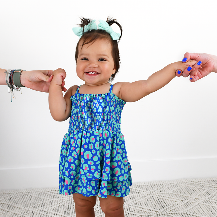 Miley Leopard SMOCKED TIERED TUTU - Gigi and Max