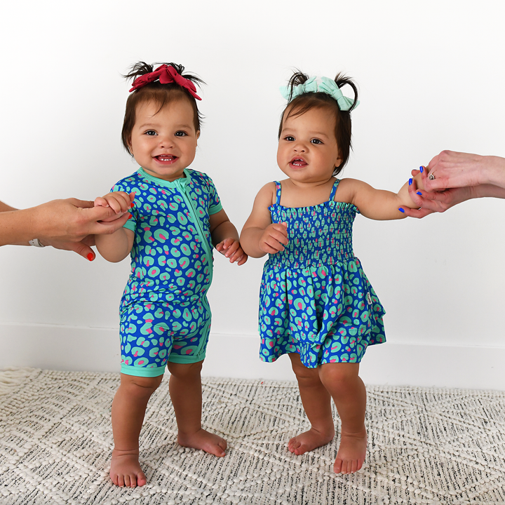 Miley Leopard SMOCKED TIERED TUTU - Gigi and Max